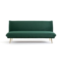 Диван Раскладной 3-х местный рифленая ткань Mollie 3 мест. зеленый LA REDOUTE INTERIEURS  фото, kupilegko.ru